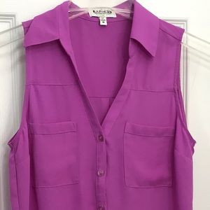 Express Sleeveless Shirt Blouse